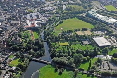 Ariel shot Tamworth Town Staffordsire