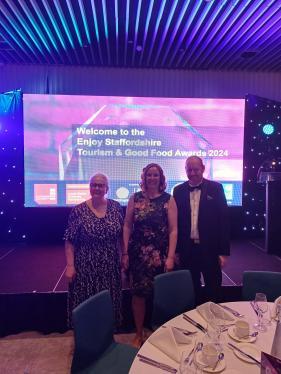 Tamworth Castle Staff at Enjoy Staffordshire Awards Ceremony 2024