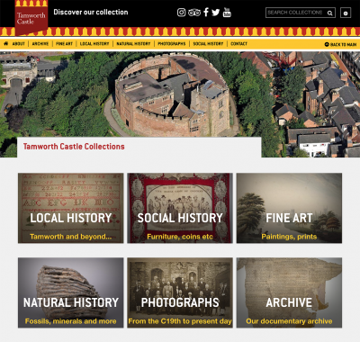 Tamworth castle Collections Website