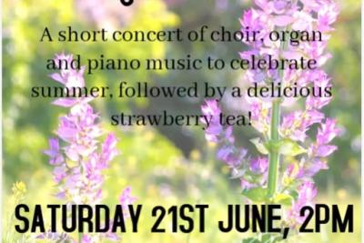 Tamworth St Editha's Church Summer sing a long poster 